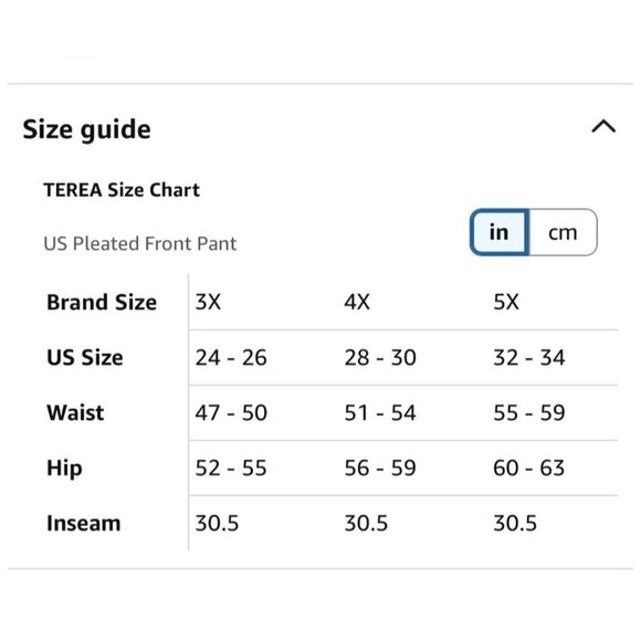 Terea Women's Lexington Pleated Short size 4X NWT - Picture 5 of 5